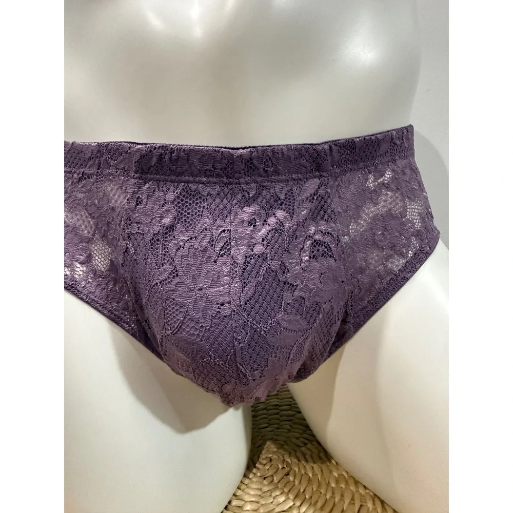 Cosabella Men's Never Say Never Comfort Micro Lace Brief Himalayan Sky L